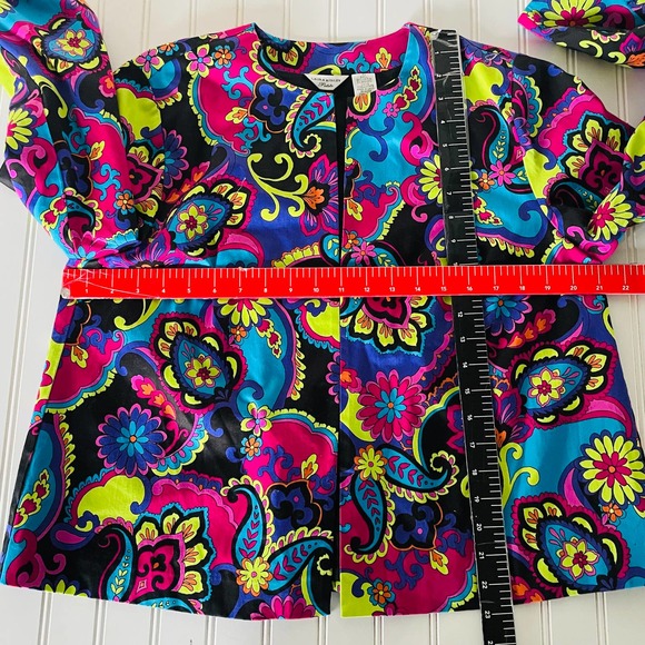 Laura Ashley LP paisley jacket multicolor floral paisley - Picture 6 of 8